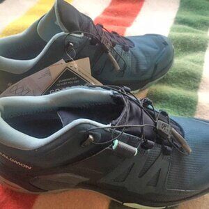 Salomon X Ultra 4 GTX Womens Size 8 Hiking Shoes Stargazer Blue Waterproof NWT